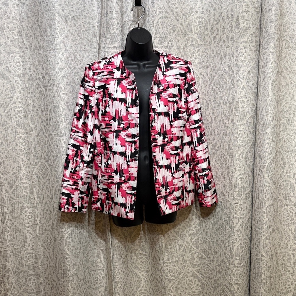 Jones Studio Separates 12P - Stylish Pink and Black Women's Blazer